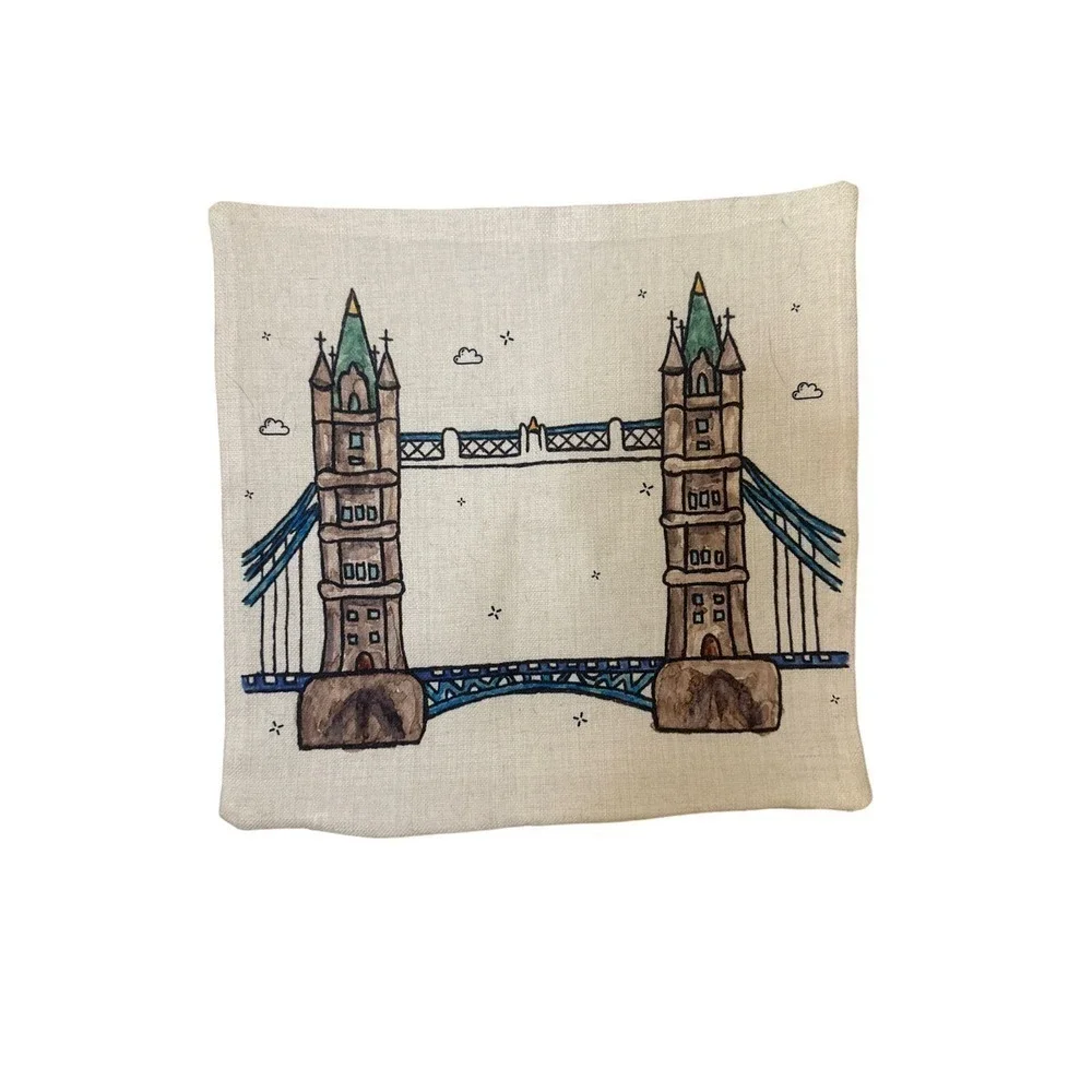 Tower Bridge London Cushion Cover 18 x 18 in 0